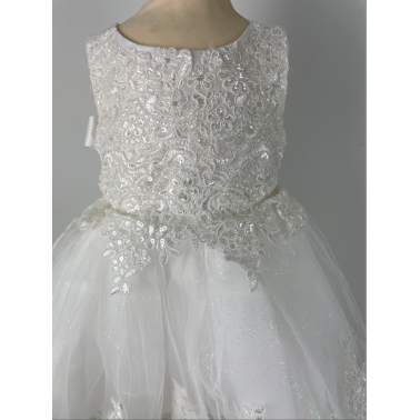 Robe bébé Sofia bapteme blanche