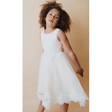 Robe enfant beige,champagne STELLA