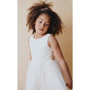 Robe enfant beige,champagne STELLA