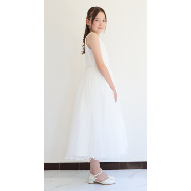 Robe enfant Salome mariage et cérémonie longue blanche