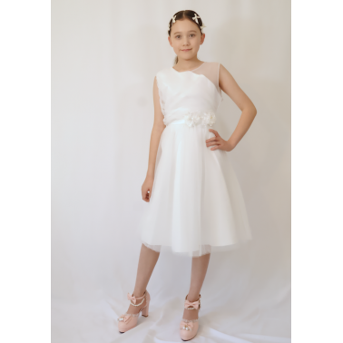 Robe enfant blanc mariage et ceremonie Adele