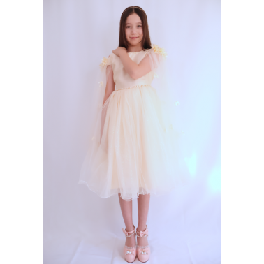 Robe enfant doré mariage et cérémonie LEHNA